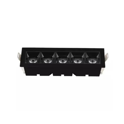 Luminaria De Led 5 Spots De Embutir 10W 4000K Branco Luminatti