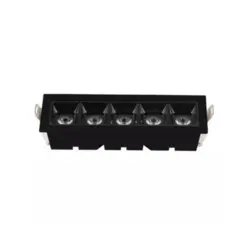 Luminaria De Led 5 Spots De Embutir 10W 4000K Branco Luminatti