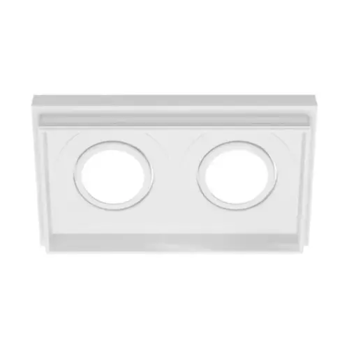 Spot No Frame Recuado Retangular 2 Mr16 Branco Luminatti