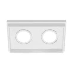 Spot No Frame Recuado Retangular 2 Mr16 Branco Luminatti