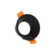 Spot Hub Micro Borda Recuado Redondo Mr16 Preto Luminatti