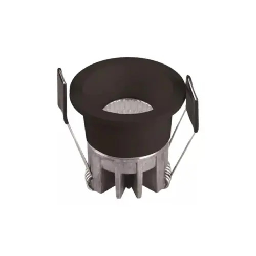 Spot Hub Led Recuado Redondo 3W 3000K 127/22 Preto Luminatti