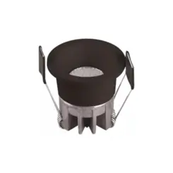Spot Hub Led Recuado Redondo 3W 3000K 127/22 Preto Luminatti