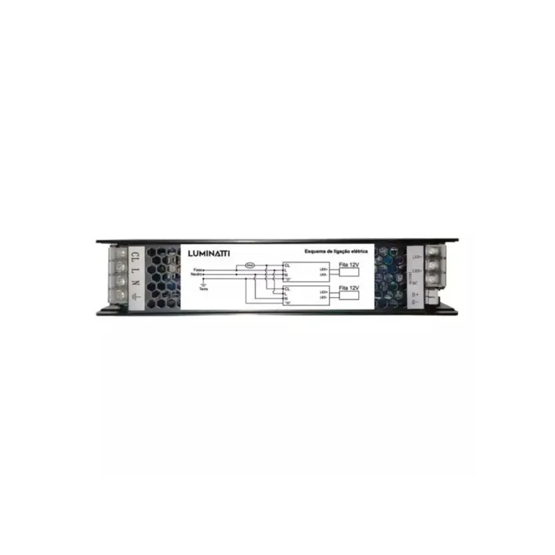 Driver 12V 8,3A 100W 220V Dimerizavel Para Fita Led Luminatti