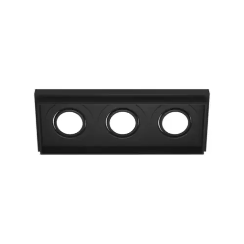 Spot No Frame Recuado Retangular 3 Ar70 Preto Luminatti