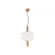 Pendente Clear Bolla 8W Transparente Dourado OR1248 Orluce