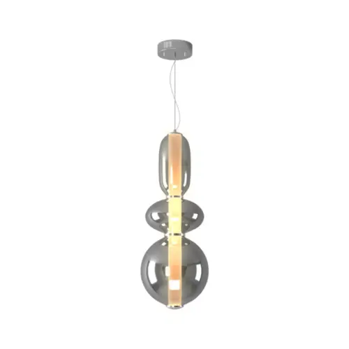 Pendente Bolla Led 30W 3000K 25cm Fume Orluce