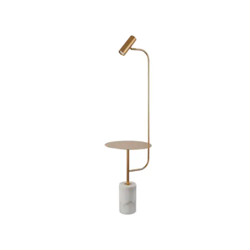 Coluna Scope 1Xgu10 Bronze Base Marmore Po Orluce