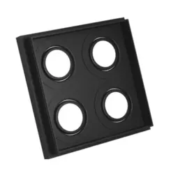 Spot No Frame Recuado Quadrado 4 Ar111 Preto Luminatti