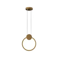 Pendente King lll 12W Led Dourado 3000K OR1763 Dourado Orluce