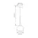 Pendente Gail 5W Led Cobre/Preto OR2105 3000K