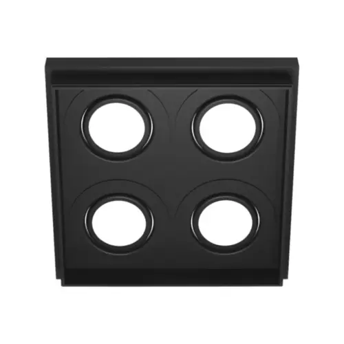 Spot No Frame Recuado Quadrado 4 Mr16 Preto Luminatti