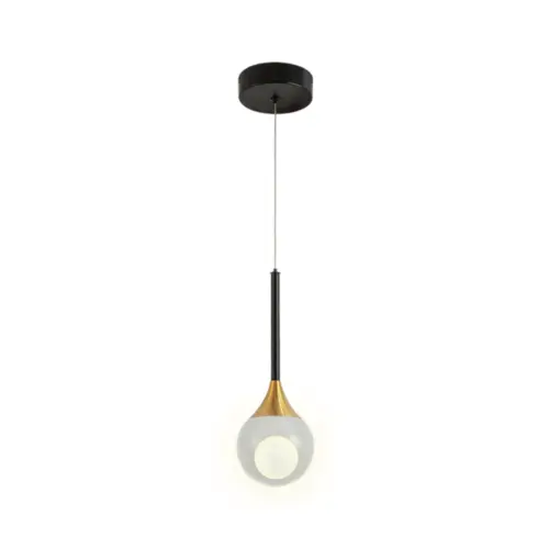 Pendente Bree 5W Led Cobre Preto 3000K Orluce