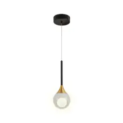 Pendente Bree 5W Led Cobre Preto 3000K Orluce