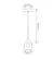 Pendente Bree 5W Led Cobre Preto 3000K Orluce