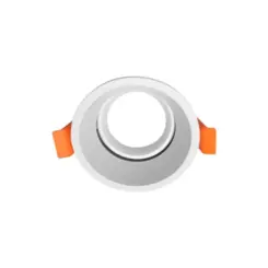 Spot Hub Micro Borda Recuado Redondo Ar70 Branco Luminatti