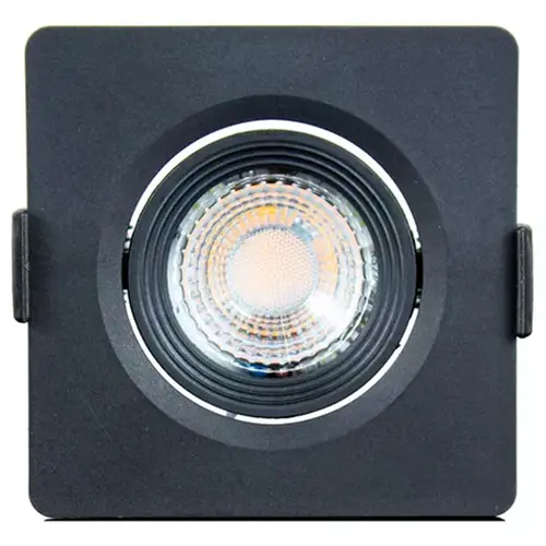 Spot Led Preto, 5W 3000K Bivolt Quadrado Luminatti
