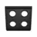 Spot No Frame Recuado Quadrado 4 Ar70 Preto Luminatti