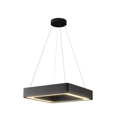 Pendente Vuotto 37W Led Preto 3000K Orluce