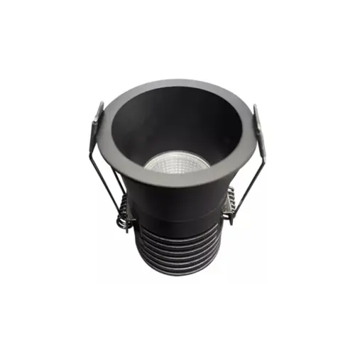 Spot Hub Led Recuado Redondo 12W 3000K 127/2 Preto Luminatti