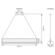Pendente Tenda 21W Led Branco E Preto 3000K Orluce