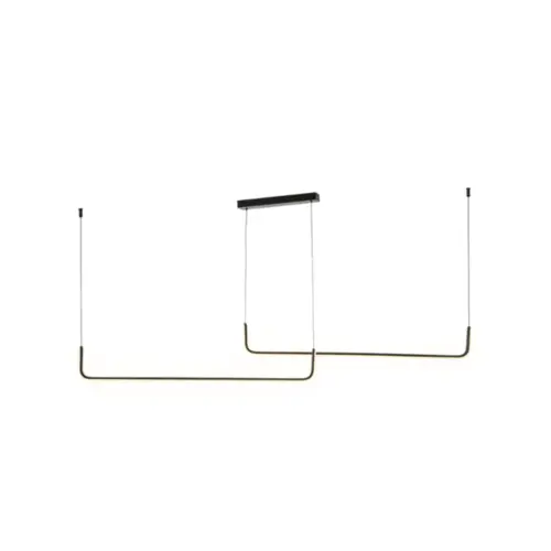 Pendente Noa 37W Led Preto 3000K Orluce