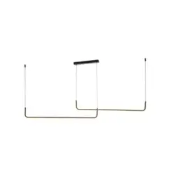 Pendente Noa 37W Led Preto 3000K Orluce