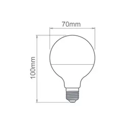 Lampada Led Mini Balloon 8W 4000K Bivolt Luminatti