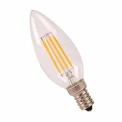 Lampada Led Vela Filamento Cristal 4W 2700K E27 Bivolt Luminatti