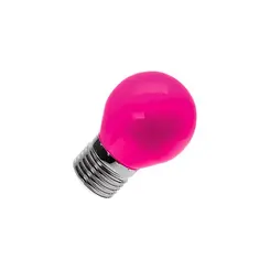 Lampada Led Bolinha 1W Rosa Bivolt Luminatti