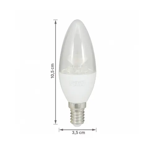 Lampada Led Vela 6W 6000K E14+E27 Bivolt Luminatti