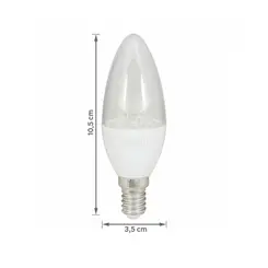 Lampada Led Vela 6W 6000K E14+E27 Bivolt Luminatti