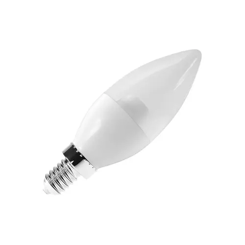 Lampada Led Vela Leitosa 6W 2700K E14/E27 Bivolt Luminatti