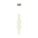 Pendente Bubble 6P Led 24W Opalino Cromado Orluce