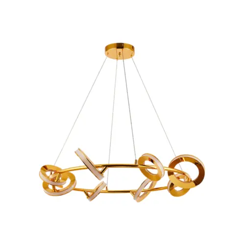 Pendente Circelt Il 66W Led Dourado Branco OR2140 Orluce