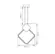 Pendente King l 13W Led Dourado 3000K OR1758 Preto Orluce