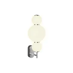 Arandela Bubble 3A Led 12W Opalino Cromado Orluce