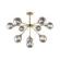 Pendente Astro 10Xg9 Fume Led Dourado Orluce