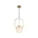 Pendente Globe Il 1Xe27 Opalino Dourado Orluce