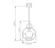 Pendente Globe Il 1Xe27 Opalino Dourado Orluce