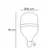Lampada Led High Power 42W 6500K E27 Bivolt Luminatti