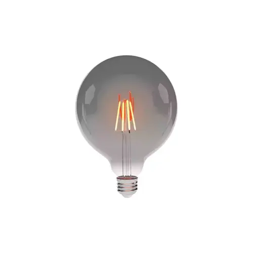 Lampada Led Balloon Led Filamento Fume 4W Luz Ambar Bivolt Luminatti