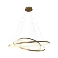 Pendente Farfalla 112W Led Dourado 3000K Orluce