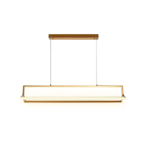 Pendente Pei 48W Led Dourado 3000K Orluce