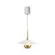 Pendente Eva 10W Led Branco/Cobre 3000K Orluce