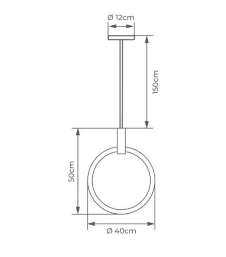 Pendente Spheric Led 13W 3000K Orluce