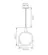 Pendente Spheric Led 13W 3000K Orluce