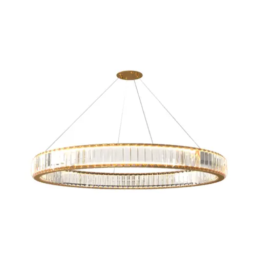 Pendente Ringuer 102W Led Dourado 3000K OR1771 100cm Orluce