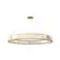 Pendente Ringuer 102W Led Dourado 3000K OR1771 100cm Orluce