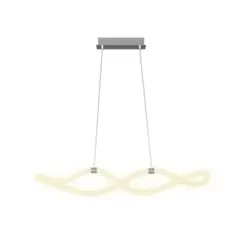 Pendente Twist Led 30W 3500K Cromado Orluce